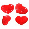 Red Heart Shape Plush Toy Throw Pillow